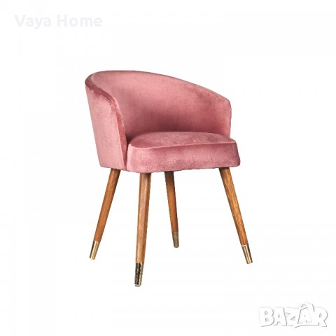 Трапезен стол, Cremisi, Розов, снимка 1