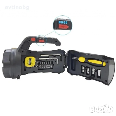 Фенер - прожектор с инструменти. Надежден партньор във всяка ситуация, снимка 4 - Прожектори - 53858029