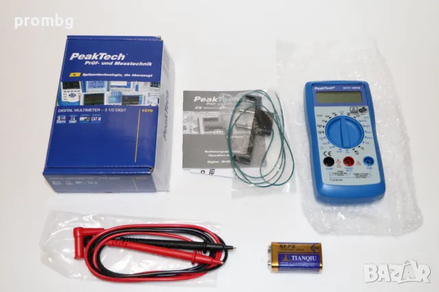 мултицет Peaktech, 4 цифри, стандарт TÜV, Германия