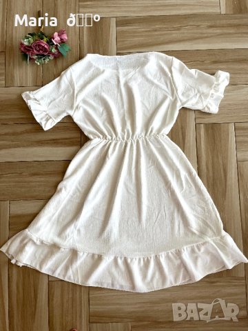 Нова рокля в бяло, снимка 4 - Рокли - 40901282