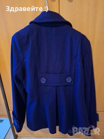 Тъмно лилаво палто H & M, снимка 4 - Палта, манта - 52185430
