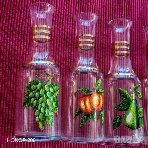 Стари стъклени юзчета за ракия. , снимка 8 - Антикварни и старинни предмети - 53667486