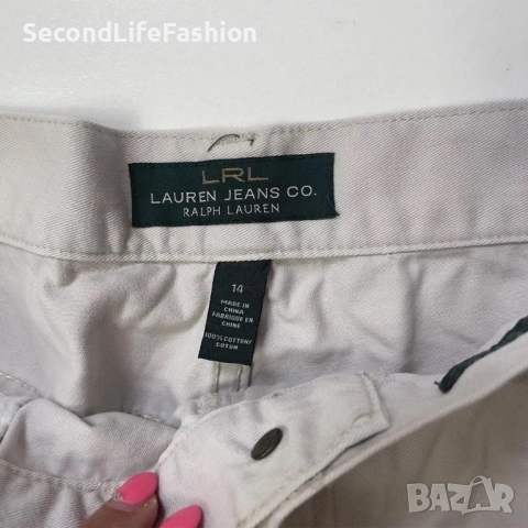 Дамски къси памучни панталони LRL Lauren Ralph Lauren размер L 3/4, снимка 2 - Къси панталони и бермуди - 53673834