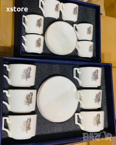 Луксозен олекотен порцеланов комплект от 12 части, за вашия изискан стил , снимка 7 - Чаши - 52712571
