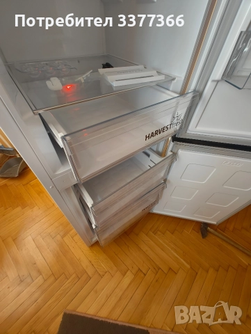 061011 нов Хладилник с долен фризер BEKO B3RCNA 364 HXBR 186.50 см, снимка 3 - Хладилници - 52930245