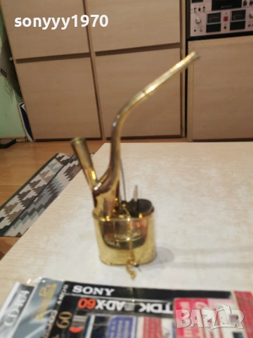 лула мед/месинг/златен цвят 0802261532, снимка 5 - Антикварни и старинни предмети - 53402431