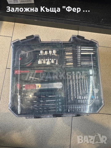 Комплект винтоверт и ъглошлайф Parkside