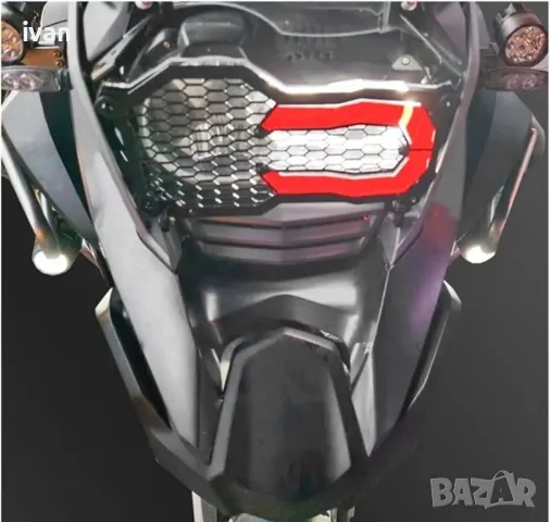 предпазна грил решетка със стъкло за фар BMW R1200GS R 1200 GS, снимка 2 - Части - 49976099
