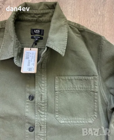 мъжка риза-яке A.P.C. Surchemise Basile Cavalier, снимка 7 - Якета - 56167988
