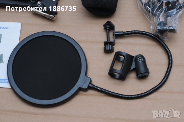 Кондензаторен USB микрофон 192 kHz / 24 Bit и аксесоари /подаръчна опаковка/, снимка 3 - Микрофони - 39112779