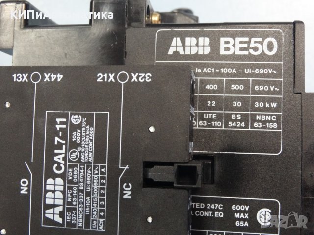 контактор ABB BE50-30-11 contactor, снимка 3 - Електродвигатели - 34451920