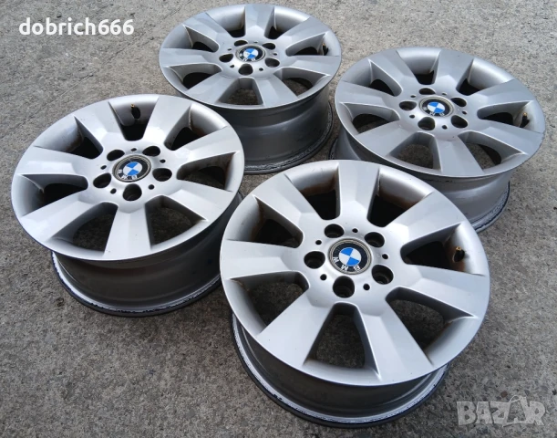 Алуминиеви джанти 16 цола BMW 5х120 7J БМВ 5x120, снимка 3 - Гуми и джанти - 51341869