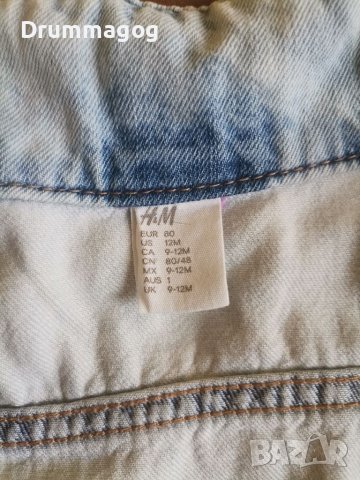 Сет дънково яке + дебело елече, снимка 3 - Бебешки якета и елеци - 38732381