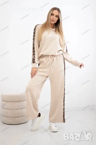 Дамски комплект от две части от вискоза с леопардово райе, 8цвята , снимка 9 - Комплекти - 47328834