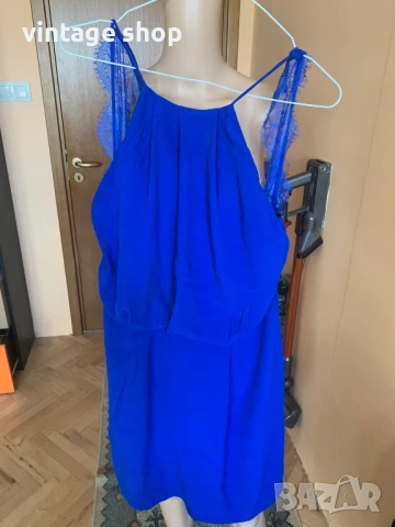 Рокля в кобалтово синьо Samsøe Samsøe, снимка 6 - Рокли - 53851391