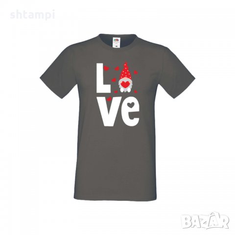 Мъжка тениска Свети Валентин Love Gnome, снимка 6 - Тениски - 35713621