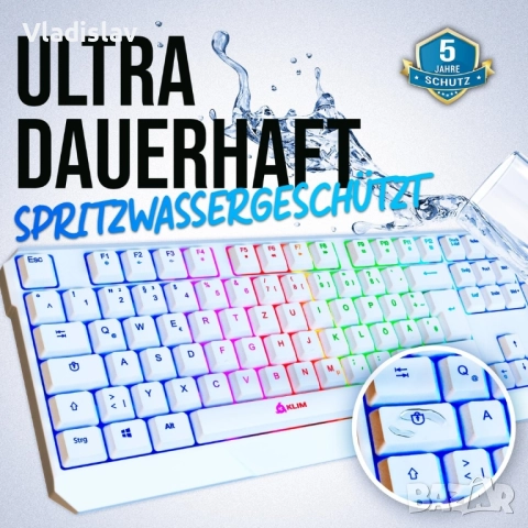 Безжична геймърска клавиатура KLIM, снимка 5 - Клавиатури и мишки - 52160472