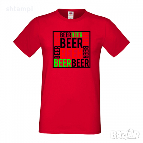 Мъжка тениска Beer Beer Beer Beer,Бира,Бирфест,Beerfest,Подарък,Изненада,Рожден Ден, снимка 4 - Тениски - 36376542