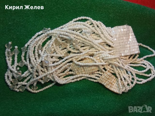 РАЗКОШНА ДНЕВНА АРТ ДЕКО СТИЛ БЛЕСТЯЩА ОГЪРЛИЦА КОЛИЕ от ФАСЕТИРАНИ КРИСТАЛЧЕТА МЪНИСТА 34725, снимка 16 - Колиета, медальони, синджири - 39141610