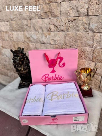 BARBIE ⚜️ Хавлии 2бр в Кутия , снимка 6 - Хавлиени кърпи - 53216259