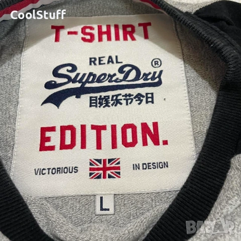 Мъжка Тениска Superdry Размер L, снимка 3 - Тениски - 53864119