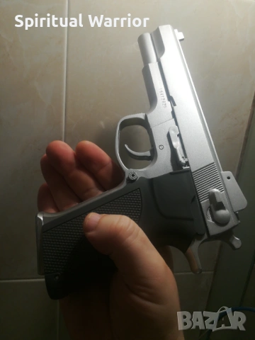 Airsoft Спрингов пистолет Браунинг, 0,6 джаула Мощност!! , снимка 3 - Въздушно оръжие - 53385866