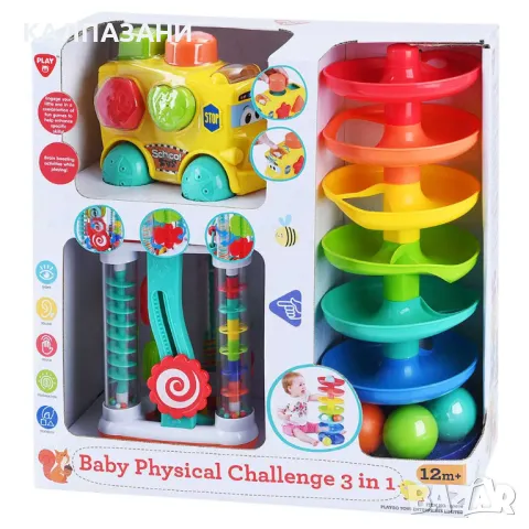 PlayGo Игрален център Baby Challenge 3 в 1 97076 