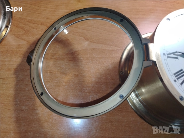 Месингов корабен часовник и барометър с термометър Schatz -Германия, снимка 16 - Антикварни и старинни предмети - 52889604