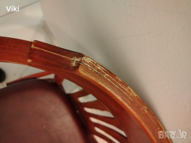 Ретро стол - метална конструкция , снимка 3 - Антикварни и старинни предмети - 53449638