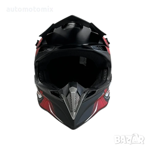 Каска за ендуро крос атв , Размер M - Matt Black/Red - 721392, снимка 6 - Аксесоари и консумативи - 51201360