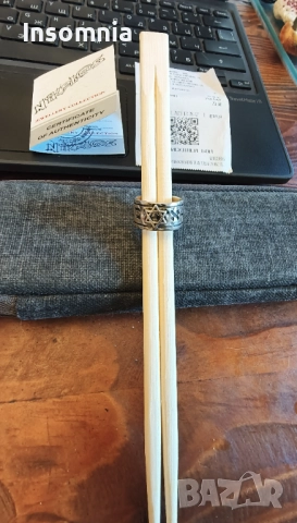 Сребърна халка с кабала символи, снимка 2 - Пръстени - 52347957