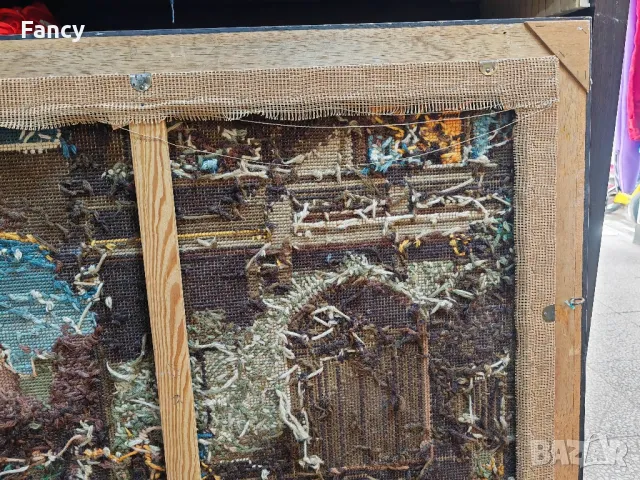 Голям гоблен едър бод, снимка 10 - Гоблени - 47883562