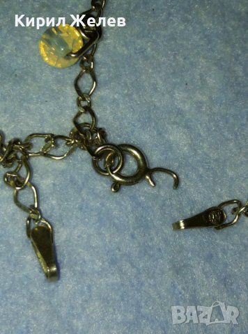 ЕФИРНА СКЪПОЦЕННА СРЕБЪРНА ГРИВНА За ГЛЕЗЕН СРЕБРО 925 с БЯЛА ПОЗЛАТА и ПЛАНИНСКИ КРИСТАЛИ 39964, снимка 7 - Гривни - 42475730