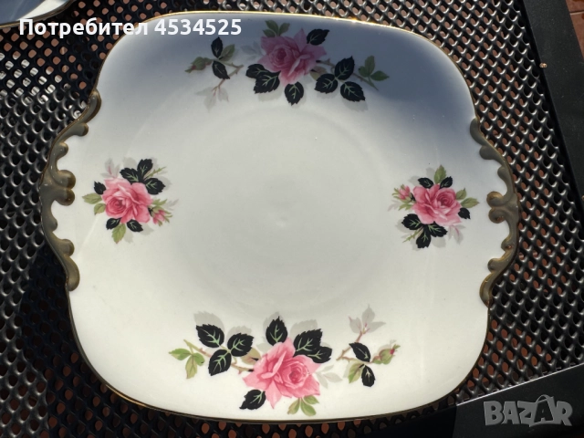 Рядък винтидж сервиз Windsor – Royal Stafford England, Bone China, снимка 6 - Антикварни и старинни предмети - 52438824