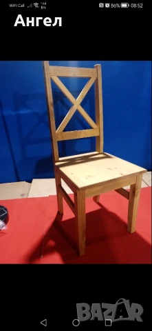 Комплект дървена маса и 6 стола нов внос от Англия , снимка 7 - Маси - 50730980