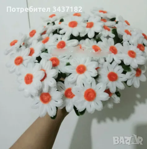Ръчно изработени цветя! Оригинален подарък за Вашите празници, снимка 3 - Декорация за дома - 48959419