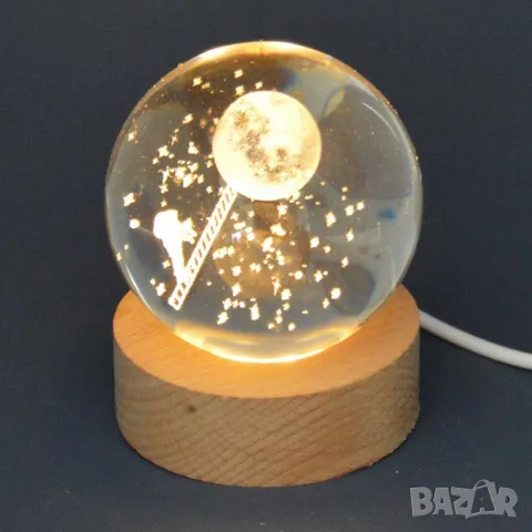 Светеща стъклена топка , снимка 1