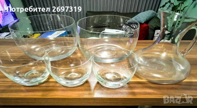 Стъклен сервиз за хранене , снимка 2 - Сервизи - 44914256