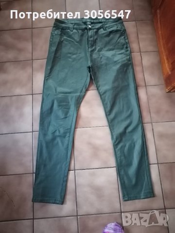 Дамски панталон еко кожа зелен xl, снимка 2 - Панталони - 35899216