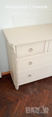 Спален комплект от масивно дърво (бял), снимка 16 - Спални и легла - 50675940