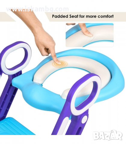 ДЕТСКА СЕДАЛКА-АДАПТЕР ЗА ТОАЛЕТНА ЧИНИЯ СЪС СТЪЛБА - код 2600, снимка 2 - Други - 33930407