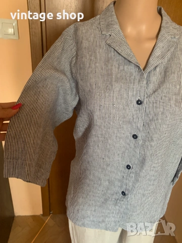 Ленена риза райе, снимка 2 - Ризи - 53735089