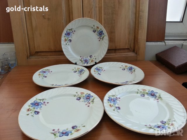 Стар български порцелан сервиз за хранене чинии , снимка 2 - Антикварни и старинни предмети - 35849370