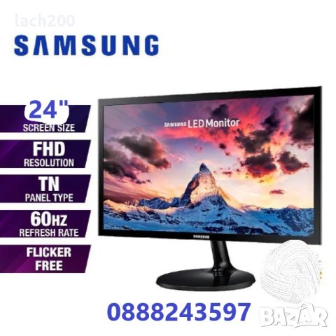  Монитор SAMSUNG 24" SF350 LED Full HD, снимка 2 - Монитори - 44413913