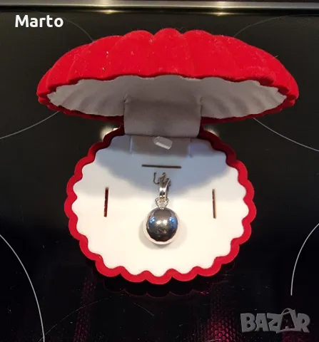 Сребърна висулка сфера (топче). Проба 925.