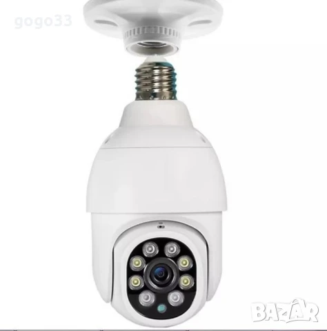 Куполна Wi-Fi камера под формата на крушка , снимка 4 - Камери - 49031643