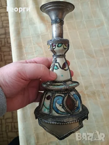 Стар марокански свещик, снимка 2 - Антикварни и старинни предмети - 50099394