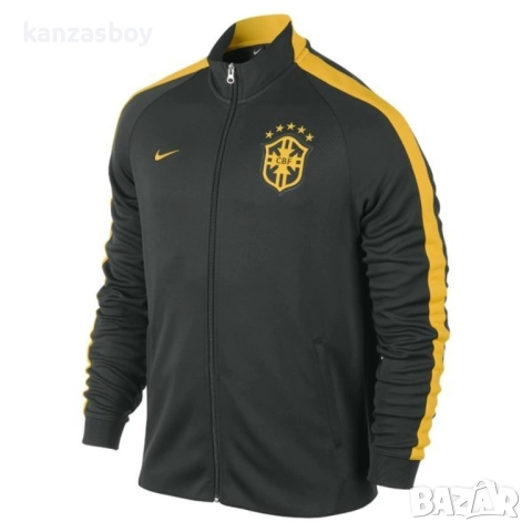 Nike Brazil N98 Track Jacket 2014 - мъжко футболно горнище Л, снимка 2 - Спортни дрехи, екипи - 52956822