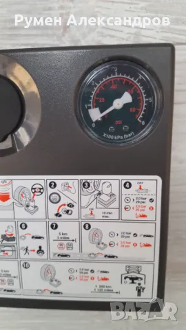 Нов PSA Peugeot-Citroen компресор за гуми 12V-10А-120W , снимка 4 - Аксесоари и консумативи - 46625389