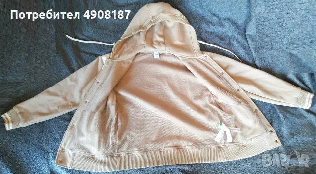 Суичър с качулка Zara. Бежов, снимка 5 - Суичъри - 56201155